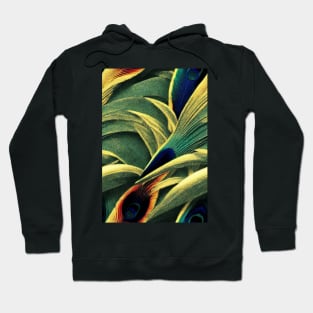 Beautiful colorful Peacock feather pattern - perfect for birdlovers #4 Hoodie